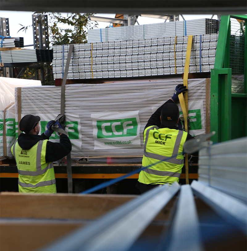 CCF Wembley, Two Colleagues Loading A Lorry